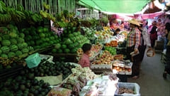 インレー湖市街 市内 Inle Lake city downtown 写真 photo