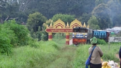 Kakku Pagoda Railway Train Photo