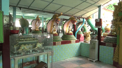 スネーク パゴダ Snake Pagod Mandalay Myanmar 写真 Photo 中 Inside 