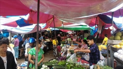 mawlamyine fruits market photo