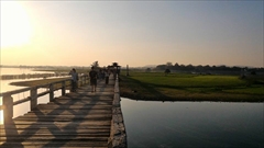 U Bein Bridge photo mandalay